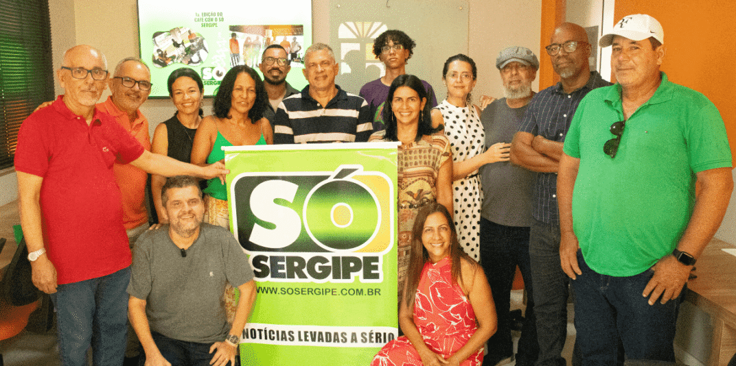 Equipe do So Sergipe Reunida na Spazio em sua 3a edicao do cafe com o so sergipe (1)