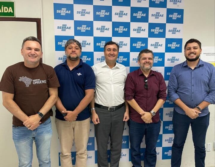Reunião com o Sebrae/SE sobre a inclusão da categoria de Coworking na edição 2025 do Selo de Qualidade Empresarial contou com a presença de Marcus Vinicius (Marcão), Gerente de Inovação, Thiago Oliveira, Gerente de Competitividade, Brenno Barreto, Diretor Técnico, Carlos Elpidio, Diretor de Comunicação e Marketing da Ancev e Marcos Souza, Analista do Sebrae