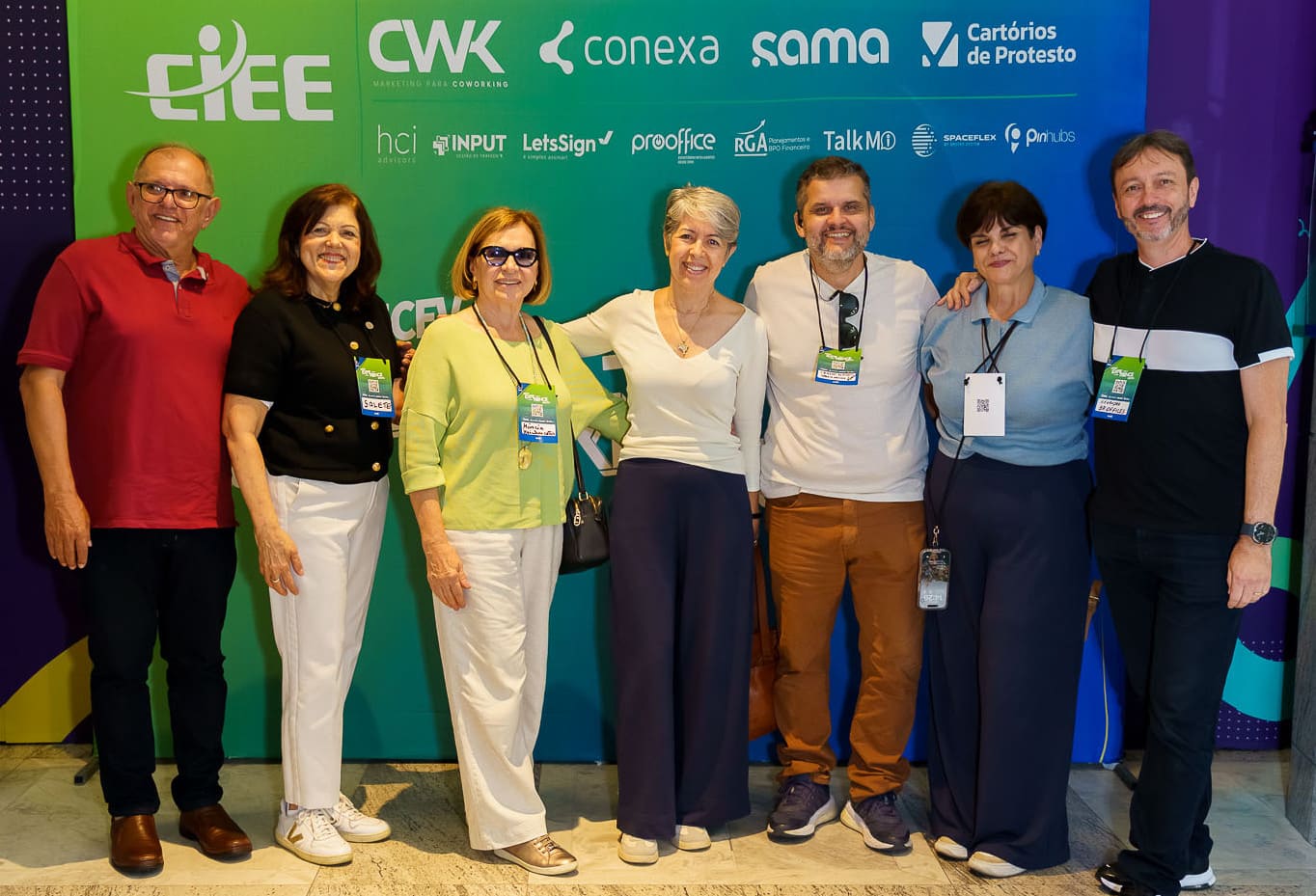 Representantes de vários coworkings no Brasil
