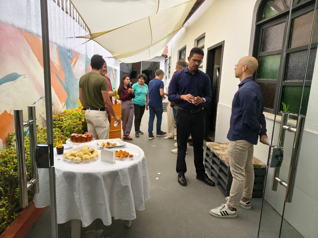 Coffee-break no final da reunião gerando mais networking com os participantes